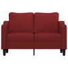 vidaXL Dvivietė sofa, raudonojo vyno spalvos, 120cm, audinys