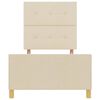 vidaXL Lovos rėmas su galvūgalio Kreminė 90 x 200 cm audinys