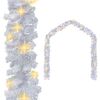 vidaXL Kalėdinė girlianda su LED lemputėmis, balta, 20 m