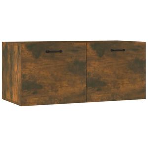 vidaXL Sieninė spintelė, dūminio ąžuolo, 80x36,5x35cm, mediena