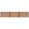 vidaXL Tvoros rinkinys 3 vnt. 526 x 105 cm WPC ir aliuminis Ruda