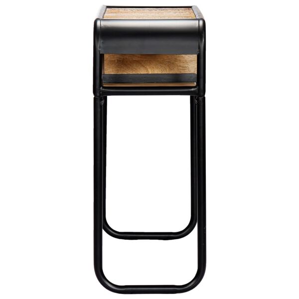 vidaXL Konsolinis staliukas, 118x30x75 cm, perdirbtos medienos masyvas