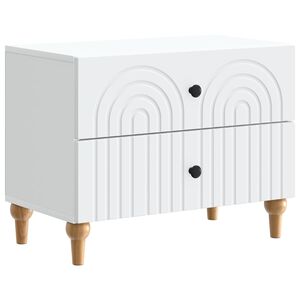 vidaXL &Scaron;alia lovos spintelė Balta 62 x 34,5 x 48 cm Apdirbta mediena