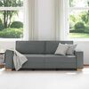 vidaXL Trivietė sofa, tamsiai pilka, 220x78x84 cm, audinys