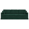 vidaXL Sofa Tamsiai žalia 228 x 78 x 80 cm Aksomas