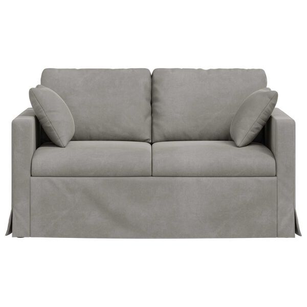 vidaXL Sofa &Scaron;viesiai pilka Bendri matmenys: 138 x 78 cm (P X G x A)