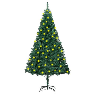 vidaXL Dirbtinė Kalėdų eglutė su storomis šakomis, žalia, 150cm
