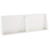 vidaXL Sienelė 2 vnt. 60 x 12 x 40 cm Plienas Balta