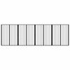 vidaXL &Scaron;unų vartai 4 vnt. Juoda 80 x 100 cm Galvanizuotas plienas