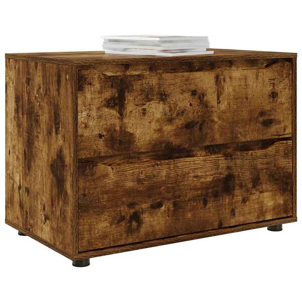 vidaXL Oppbevaringsskap Rūkyta ąžuolas 80 x 48 x 57 cm