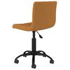vidaXL Pasukama valgomojo kėdė, rudos spalvos, aksomas