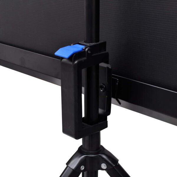 vidaXL Projekcijos ekranas Paprastas Juoda ir Balta 89 colių