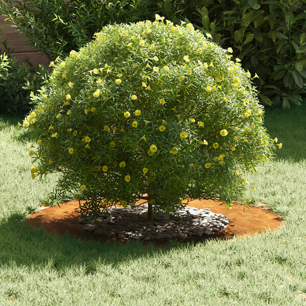 vidaXL tinkamas plok&scaron;tiems medžio žiedams 5 pcs Ruda &Oslash;40 / 70 cm