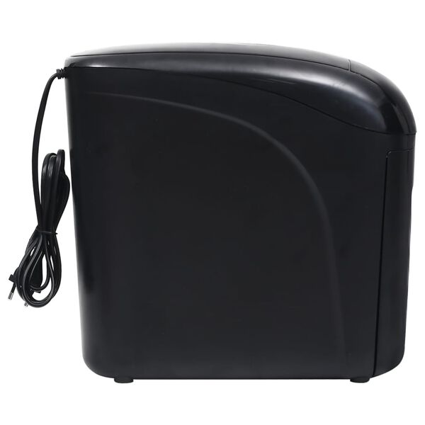 vidaXL Popieriaus smulkintuvas, juodas, 10 lak&scaron;tų, maži gabaliukai