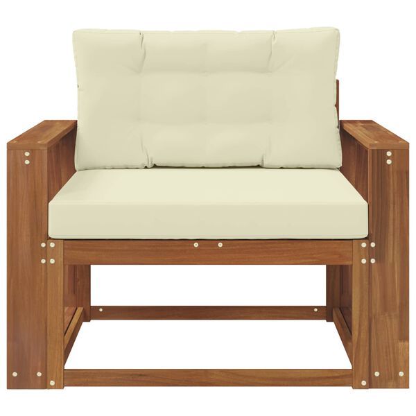 vidaXL Lauko Vidurinis Sofa Kietos akacijos mediena Natūrali