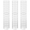 vidaXL Gabionų loveliai, 3vnt., 30x150cm, galvanizuotas plienas