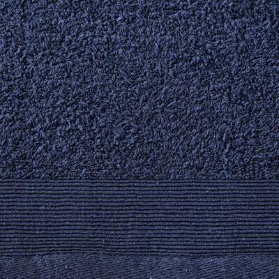 vidaXL Vonios rankšluosčiai, 2vnt., mėlyni, 70x140cm, medvilnė