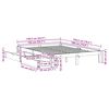 vidaXL Lovos rėmas su stalčiais, baltas, 135x190cm, pu&scaron;ies masyvas