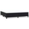 vidaXL Box Spring Lova be čiužinio Juoda 200x220 cm aksomas
