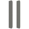 vidaXL Galvūgalis su auselėmis, pilkas, 147x16x118/128cm, audinys