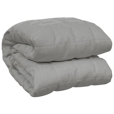 vidaXL Sunki antklodė, pilkos spalvos, 120x180cm, audinys, 9kg