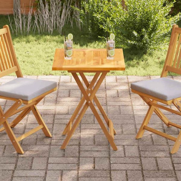 vidaXL Stalvir&scaron;is, 60x60x2,5cm, tikmedžio medienos masyvas