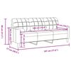 vidaXL Trivietė sofa su pagalvėlėmis, &scaron;viesiai pilka, 180cm, aksomas