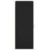 vidaXL Prie sienos montuojama spintelė, juodos spalvos, 34,5x34x90cm