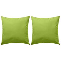 vidaXL Lauko pagalvės, 2 vnt., obuolio žalios spalvos, 45x45cm