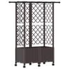 vidaXL Pakeltas lovas su trelėmis ir stogu Ruda 124 x 40 x 142 cm PP