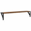 vidaXL Sieninės lentynos 2 pcs Senovinis medis 80 x 15 x 15,5 cm