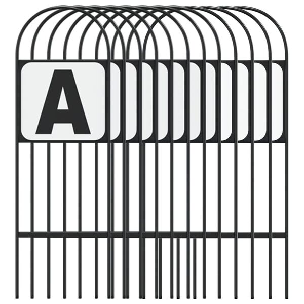 vidaXL Žymekliai jojimo aikštelei, 12vnt., plienas