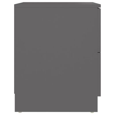 vidaXL Naktinė spintelė, pilkos spalvos, 40x40x50cm, MDP