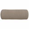 vidaXL Pagalvės 2 pcs Taupe Ø 25 x 70 cm Mikropluošto audinys