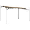 vidaXL Stoginė, taupe spalvos, 4x3m, audinys ir plienas, 180g/m&sup2;
