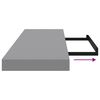 vidaXL Pakabinamos lentynos, 2vnt., pilkos, 80x23,5x3,8cm, MDF