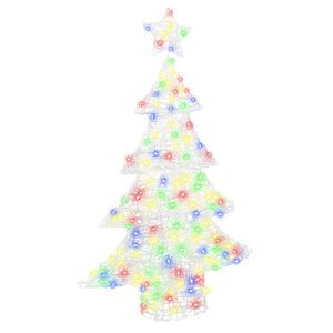 vidaXL Kalėdų eglutė 100 LED Įvairiaspalvis 120 cm Akrilas