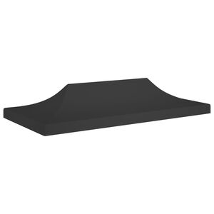 vidaXL Proginės palapinės stogas, juodos spalvos, 6x3m, 270 g/m&sup2;