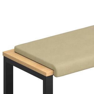 vidaXL Suoliuko pagalvė mančester Pilkai žalia Gylis 35 cm