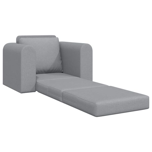 vidaXL Sofa lova &Scaron;viesiai pilka 98 x 71 x 83 cm audinys