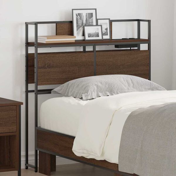 vidaXL Saugojimo galvos atlošas ruda ąžuolo 75 cm Apdirbta mediena