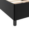 vidaXL Lovos rėmas su čiužiniu Juoda 90 x 190 cm audinys