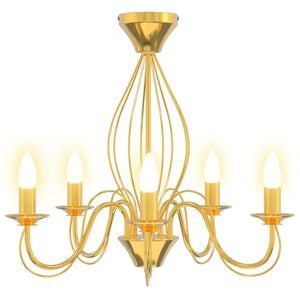 vidaXL Gaublio lempa E14 Metalas Auksinė &Oslash; 52 x 47 cm