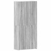 vidaXL Batu skrynia 80 x 35.5 x 180 cm Apdirbta mediena Pilka