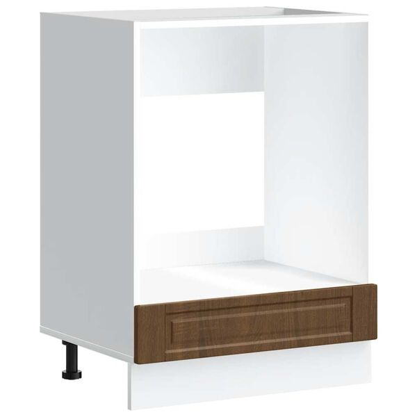 vidaXL Virtuvės spintelė, Porto, ruda ąžuolo, apdirbta mediena