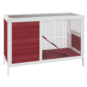 vidaXL Triu&scaron;ių narvas, moka, 103x44x69,5cm, pu&scaron;ies medienos masyvas