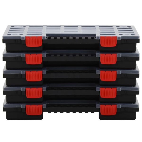 vidaXL Asortimentinės dėžutės, 10vnt., 40x30x5cm, polipropilenas