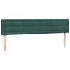 vidaXL Box Spring Lova su čiužiniais Tamsiai žalia 200x210 cm Velvet