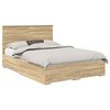 vidaXL Lovos rėmas Sonoma ąžuolas 135 x 190 cm Apdirbta mediena