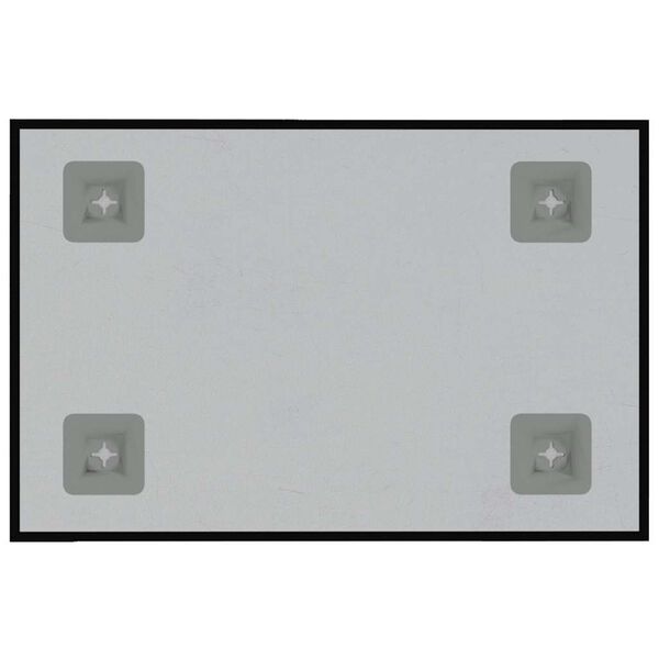 vidaXL Sieninė magnetinė lenta, juoda, 40x30cm, grūdintas stiklas